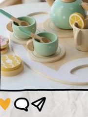 Kids Play House Tea Party Dessert Cake Set Wooden Toys