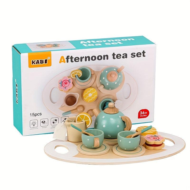 Kids Play House Tea Party Dessert Cake Set Wooden Toys