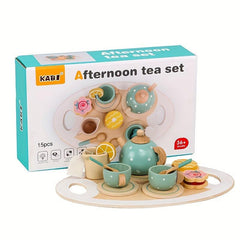 Kids Play House Tea Party Dessert Cake Set Wooden Toys