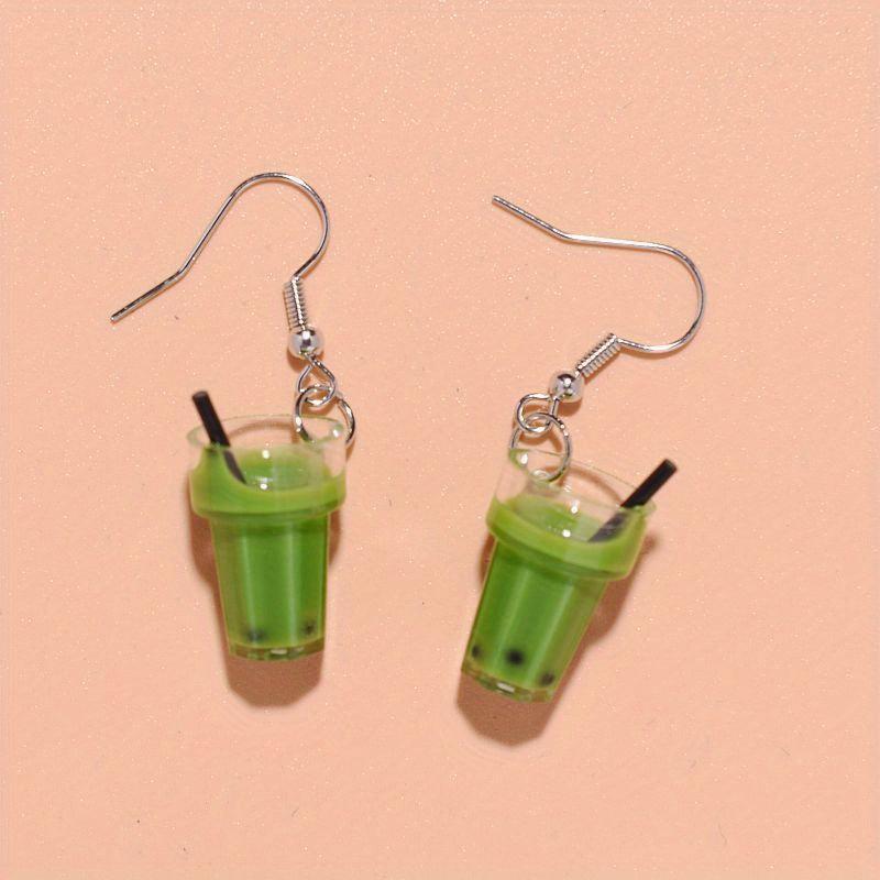 Quirky Bubble Tea Earrings for a Playful Look