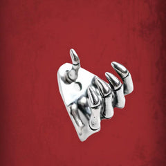 Retro Skeleton Hand Stud Earrings Punkgoth Style