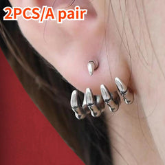 Retro Skeleton Hand Stud Earrings Punkgoth Style