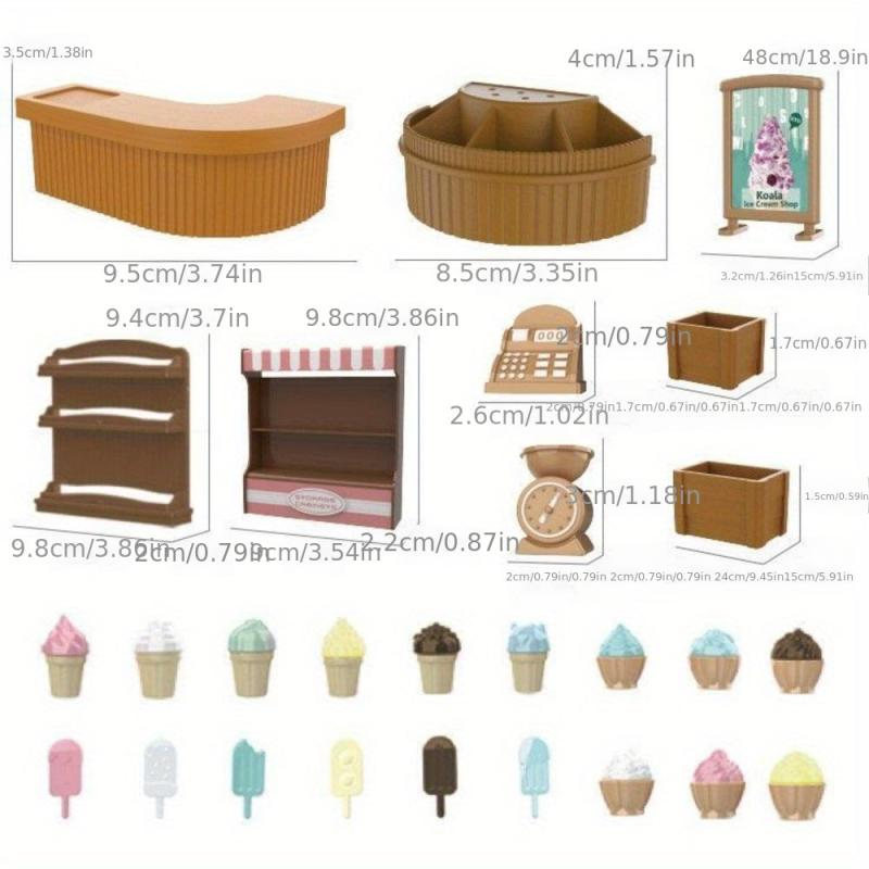 DIY Doll House Mini Furniture Model for Kids - Forest Animal Family Bakery
