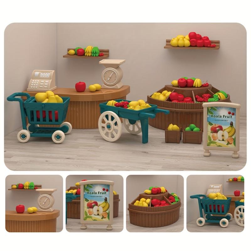 DIY Doll House Mini Furniture Model for Kids - Forest Animal Family Bakery