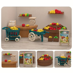 DIY Doll House Mini Furniture Model for Kids - Forest Animal Family Bakery
