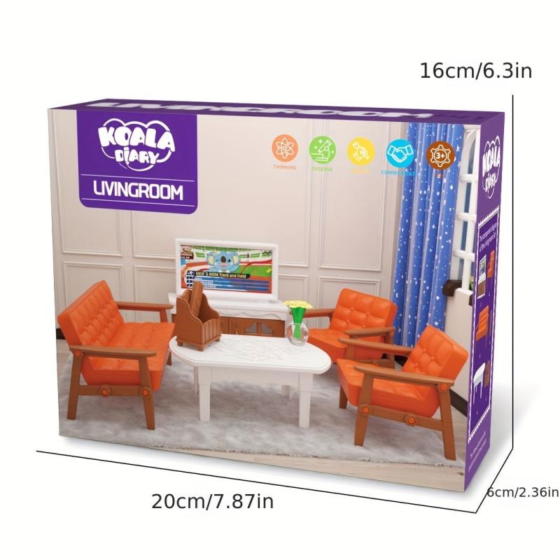 DIY Doll House Mini Furniture Model for Kids - Forest Animal Family Bakery