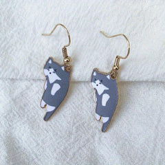 Cartoon Cat Ear Hook Earrings Jewelry Gift