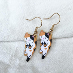 Cartoon Cat Ear Hook Earrings Jewelry Gift