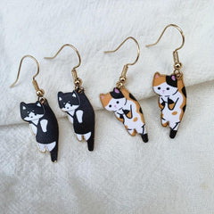 Cartoon Cat Ear Hook Earrings Jewelry Gift