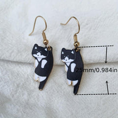 Cartoon Cat Ear Hook Earrings Jewelry Gift