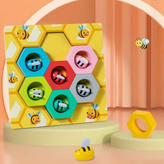 Kids Wooden Honeycomb Toy Montessori Recognition Teaching Aid
