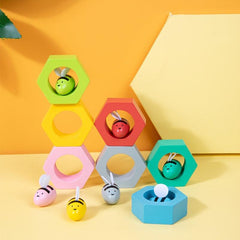 Kids Wooden Honeycomb Toy Montessori Recognition Teaching Aid