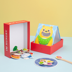 Bear Feeding Game Kids Toy Simulation Food Spoon Training Funny Gift