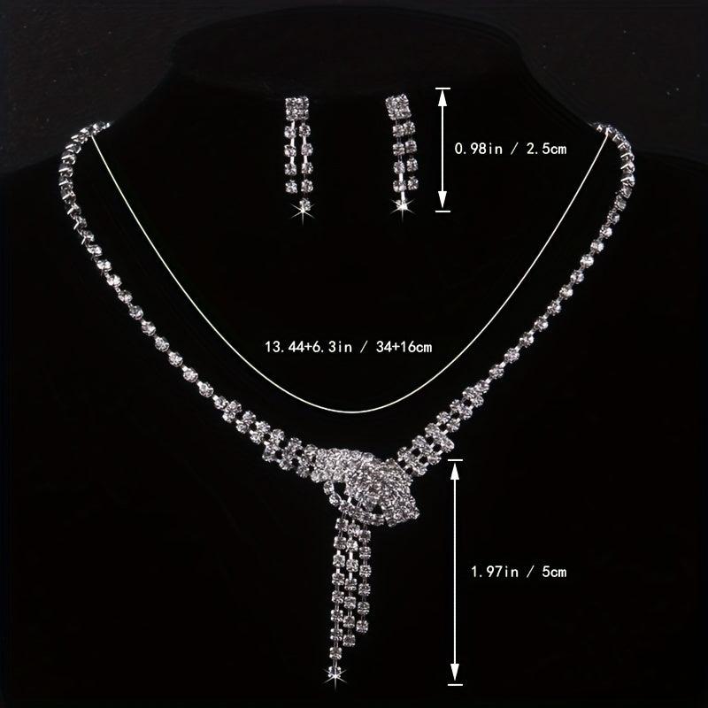 Stunning Rhinestone Bridal Jewelry Set for Weddings