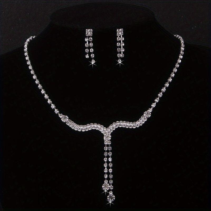 Stunning Rhinestone Bridal Jewelry Set for Weddings