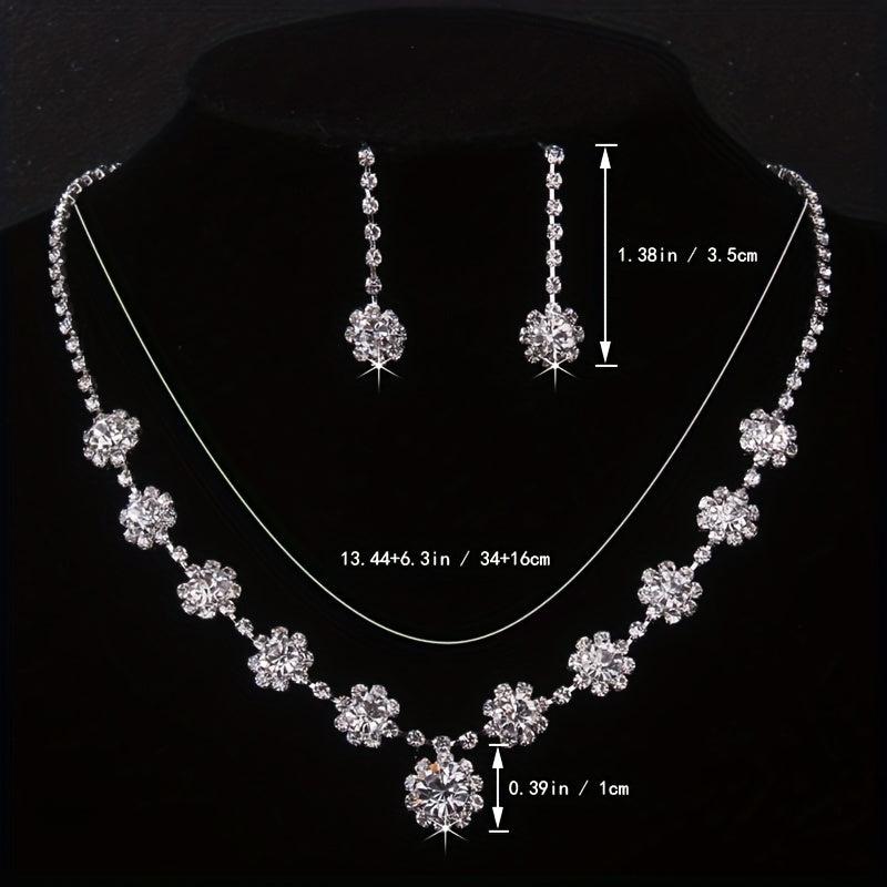 Stunning Rhinestone Bridal Jewelry Set for Weddings