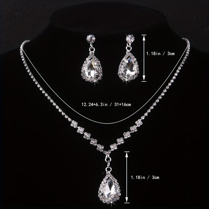 Stunning Rhinestone Bridal Jewelry Set for Weddings