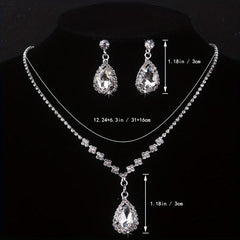 Stunning Rhinestone Bridal Jewelry Set for Weddings