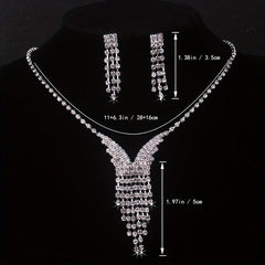 Stunning Rhinestone Bridal Jewelry Set for Weddings