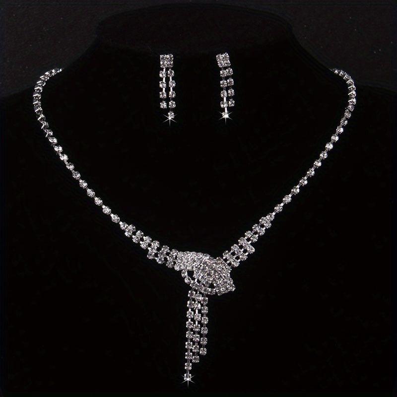 Stunning Rhinestone Bridal Jewelry Set for Weddings
