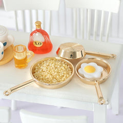 Mini Flat-bottomed Pot Doll House Accessories Small Furniture Kitchen Ornaments