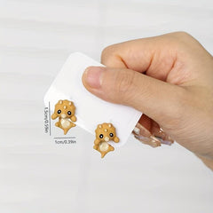Dinosaur Earrings Mini Metal Funny Women's Accessories