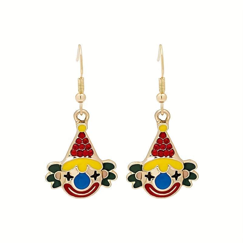 Clown Drop Hook Earrings Jewelry Earrings For Women Girls Gift