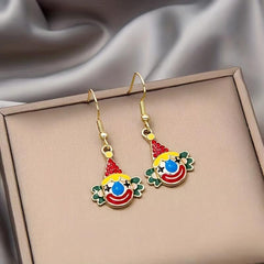 Clown Drop Hook Earrings Jewelry Earrings For Women Girls Gift
