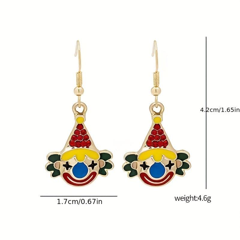 Clown Drop Hook Earrings Jewelry Earrings For Women Girls Gift