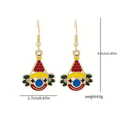 Clown Drop Hook Earrings Jewelry Earrings For Women Girls Gift