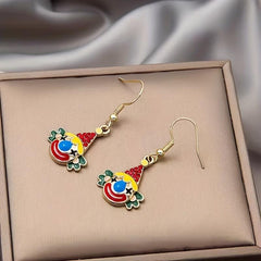 Clown Drop Hook Earrings Jewelry Earrings For Women Girls Gift