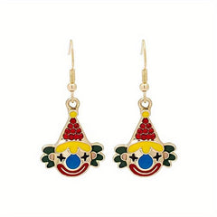 Clown Drop Hook Earrings Jewelry Earrings For Women Girls Gift