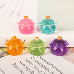 2pcs Dollhouse Micro Sequin Pots Kids DIY Decoration Kitchen Toys