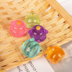 2pcs Dollhouse Micro Sequin Pots Kids DIY Decoration Kitchen Toys