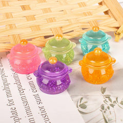 2pcs Dollhouse Micro Sequin Pots Kids DIY Decoration Kitchen Toys