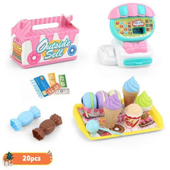 Supermarket Cash Register & Ice Cream Fun Pretend Play Toys