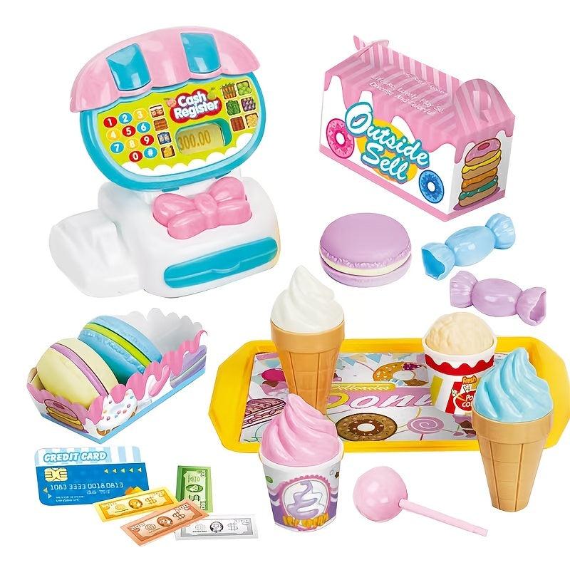 Supermarket Cash Register & Ice Cream Fun Pretend Play Toys