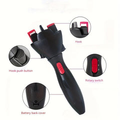 Automatic Braiding Tool Powered by 2 AA Batteries - Batteries Not Included