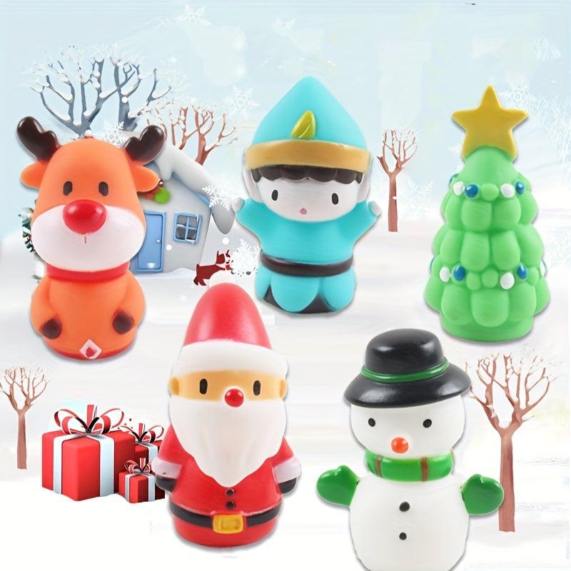 Christmas Finger Cover Enamel Mini Doll Toy Parent Child Interaction