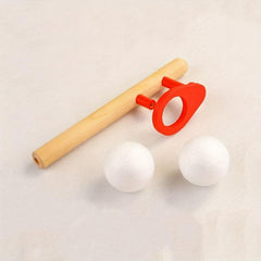 Wooden Ball Blowing Game for Kids - Lung Capacity Fun Game