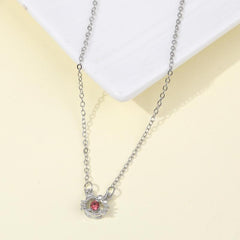 Stunning Diamond Cat Necklace - Gift for Her