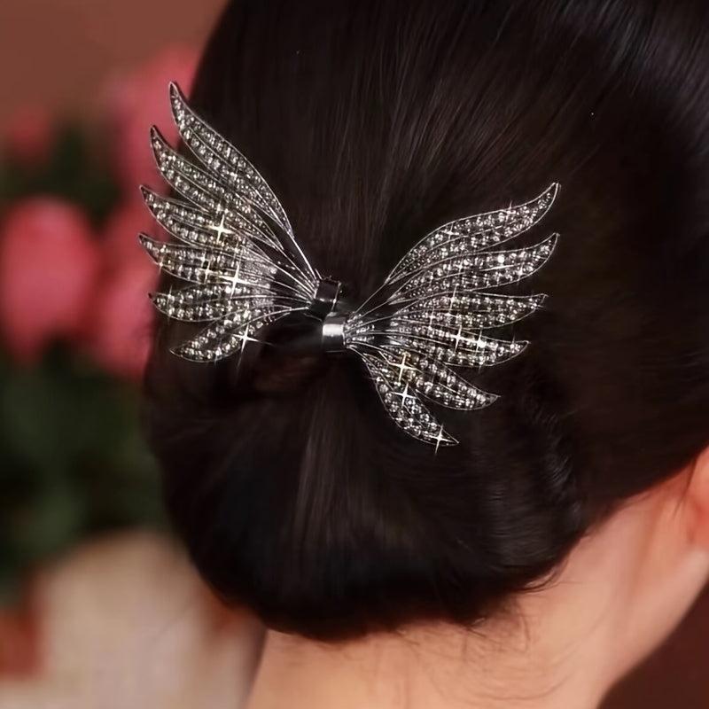 Angel Wings Full Diamond Hair Accessories for Festive Use
