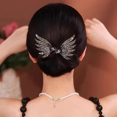 Angel Wings Full Diamond Hair Accessories for Festive Use