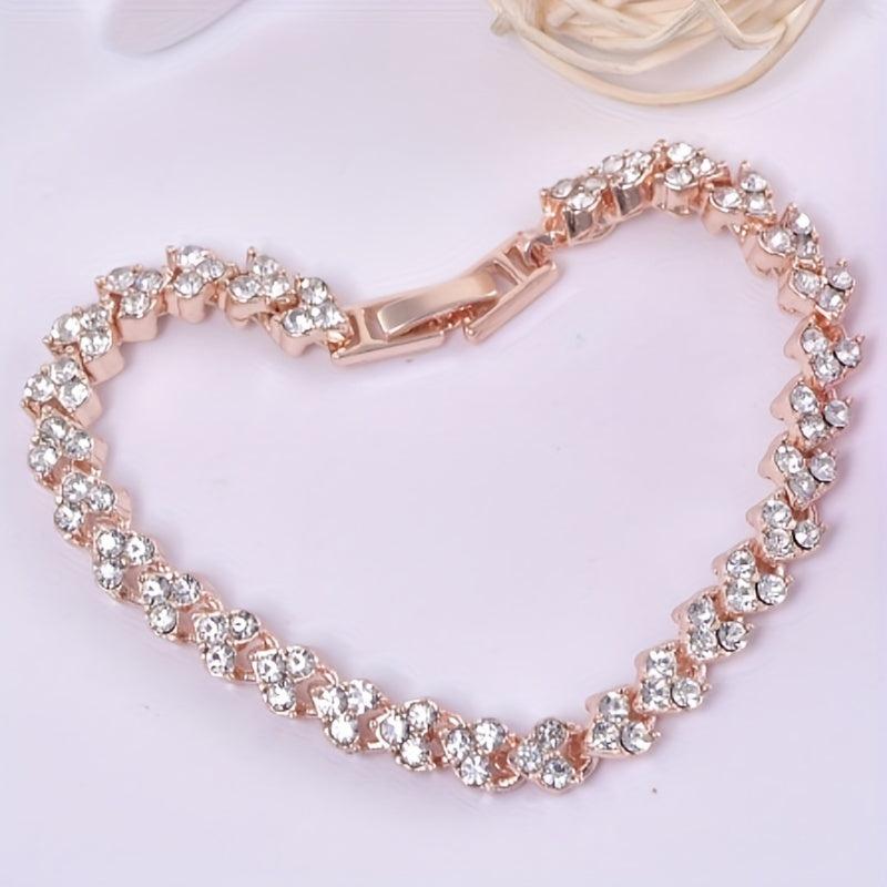 Shining Rhinestone Bracelets for Party Anniversary