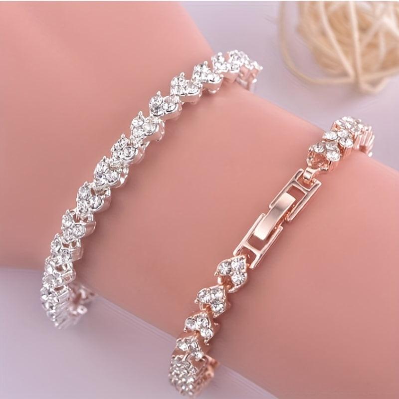 Shining Rhinestone Bracelets for Party Anniversary