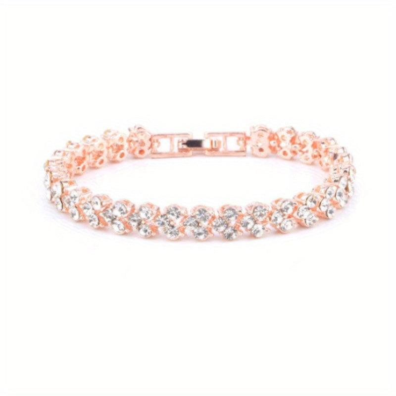 Shining Rhinestone Bracelets for Party Anniversary