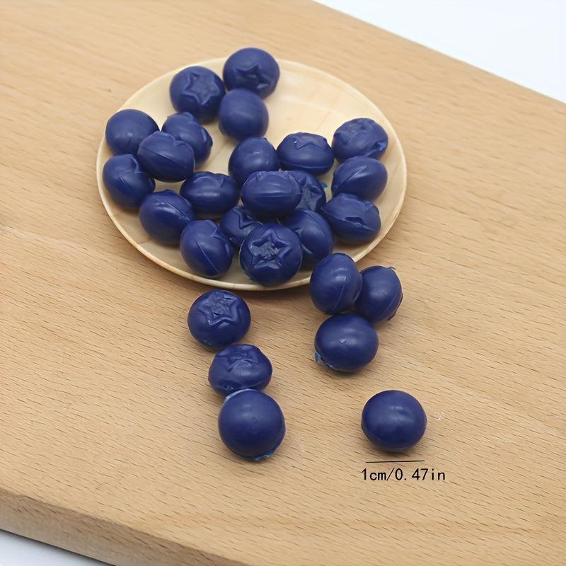 Mini Simulation Blueberries PVC Fruit DIY Phone Case Cream Glue Material