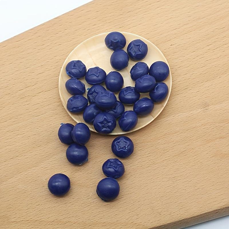 Mini Simulation Blueberries PVC Fruit DIY Phone Case Cream Glue Material