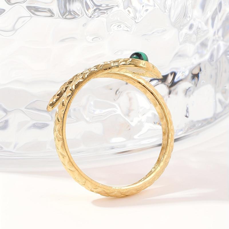 Snake Ring Youth Forever Retro Classic Unisex Stainless Steel Open Ring