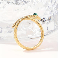 Snake Ring Youth Forever Retro Classic Unisex Stainless Steel Open Ring